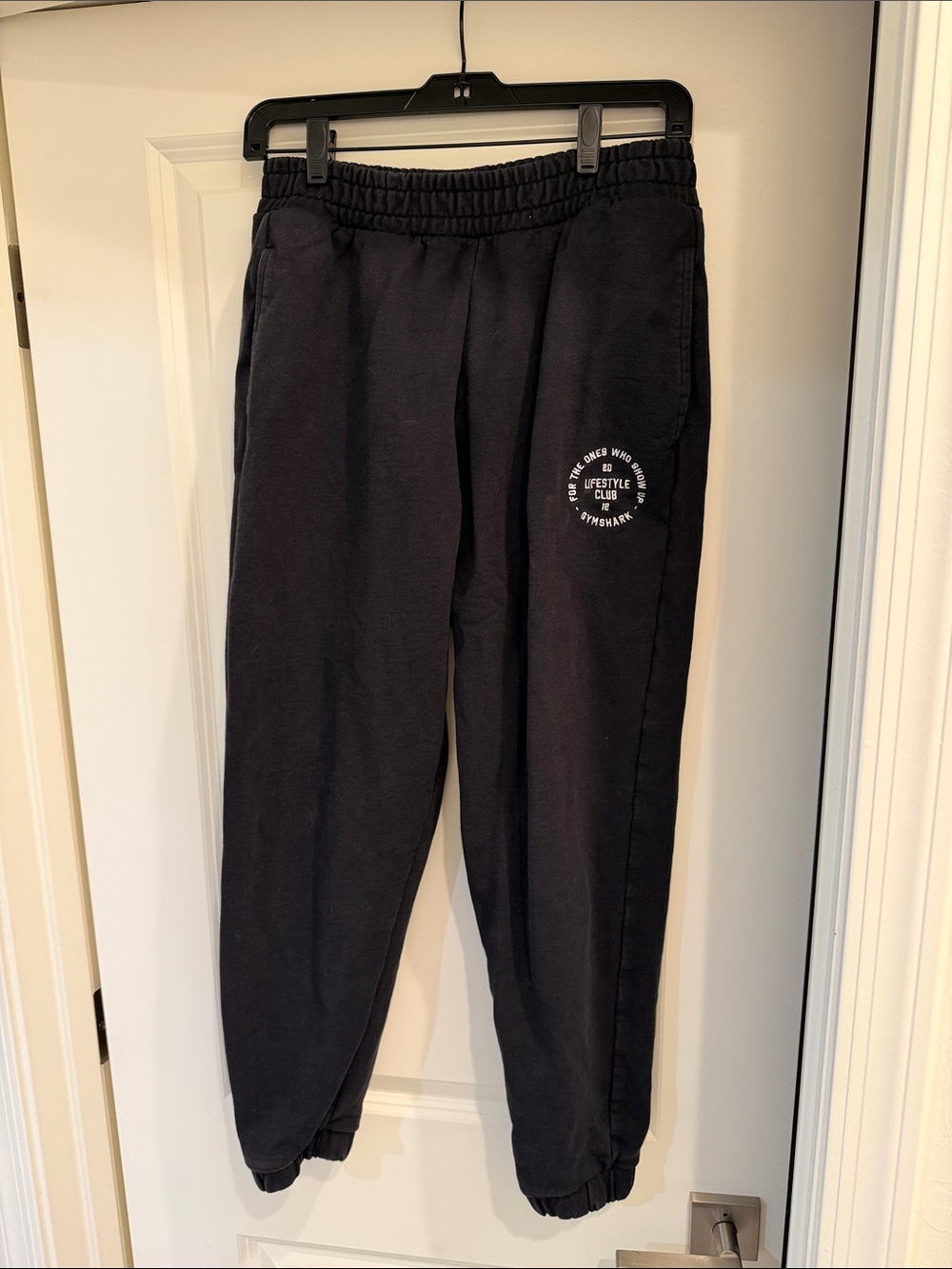 Gymshark Black Relaxed Fit Joggers with Logo